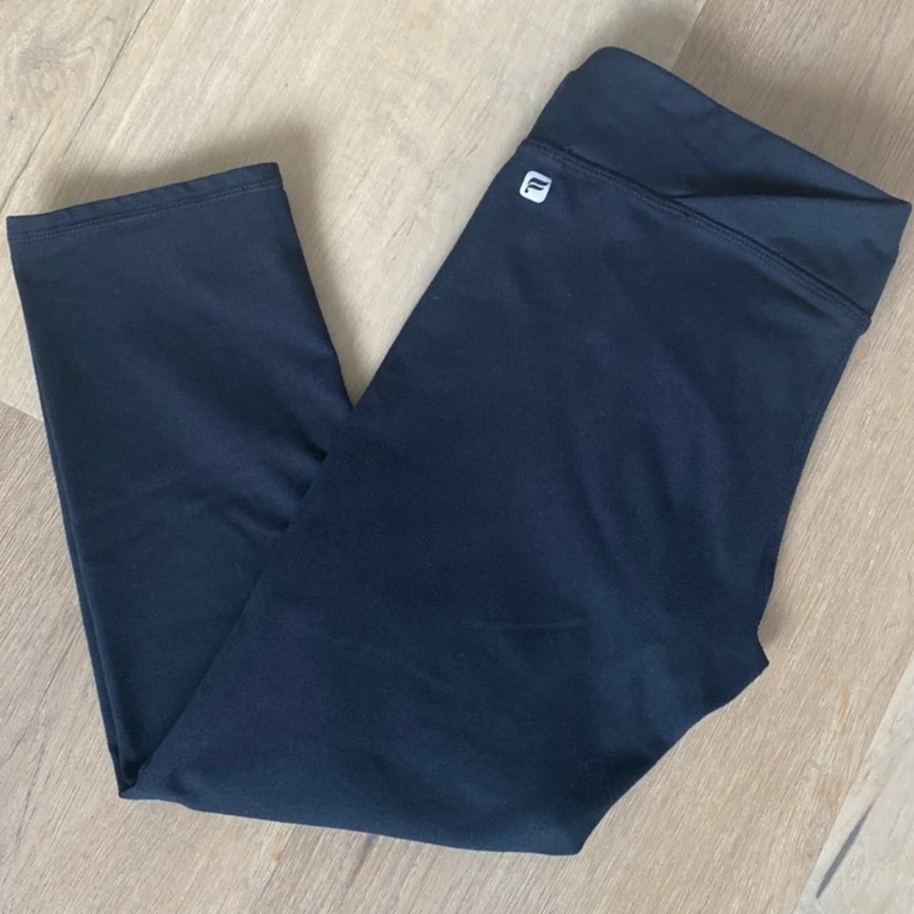 Fabletics Cropped Black Leggings